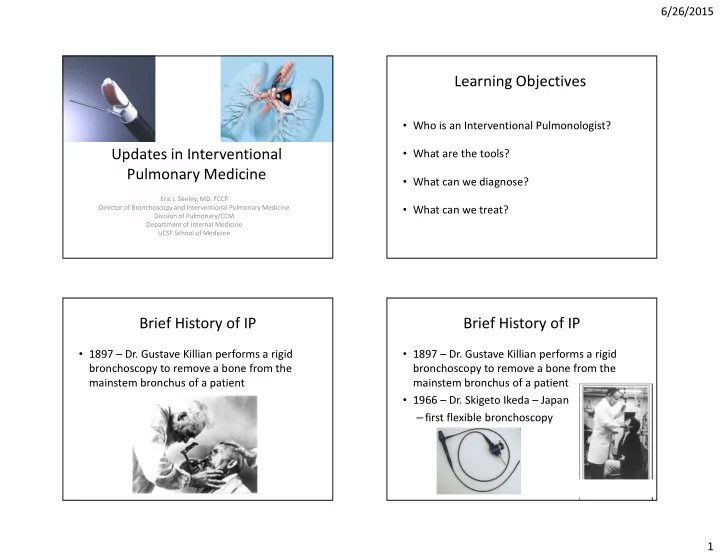 learning objectives