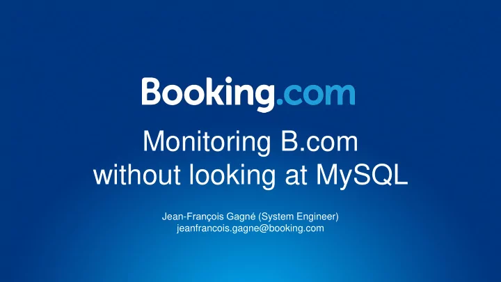 without looking at mysql