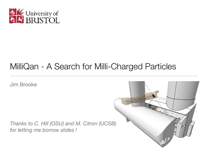 milliqan a search for milli charged particles