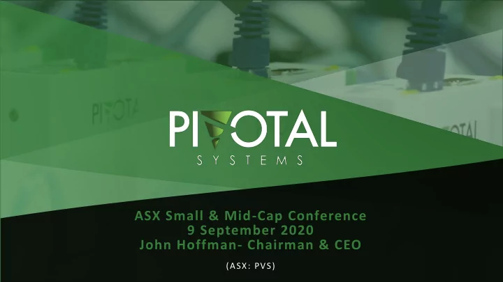 john hoffman chairman ceo
