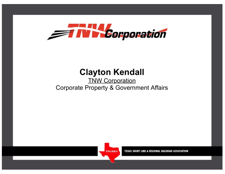 clayton kendall