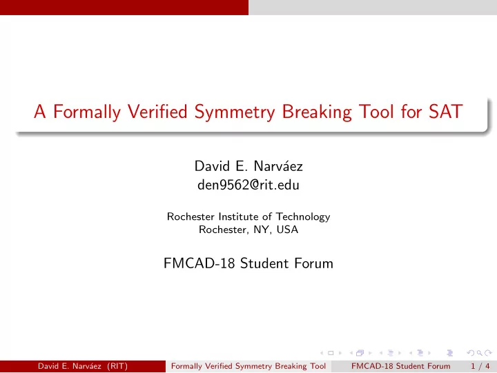 a formally verified symmetry breaking tool for sat