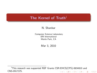 Overview  Deduction can be carried out by rigorous formal rules of  inference.  With mechanization,