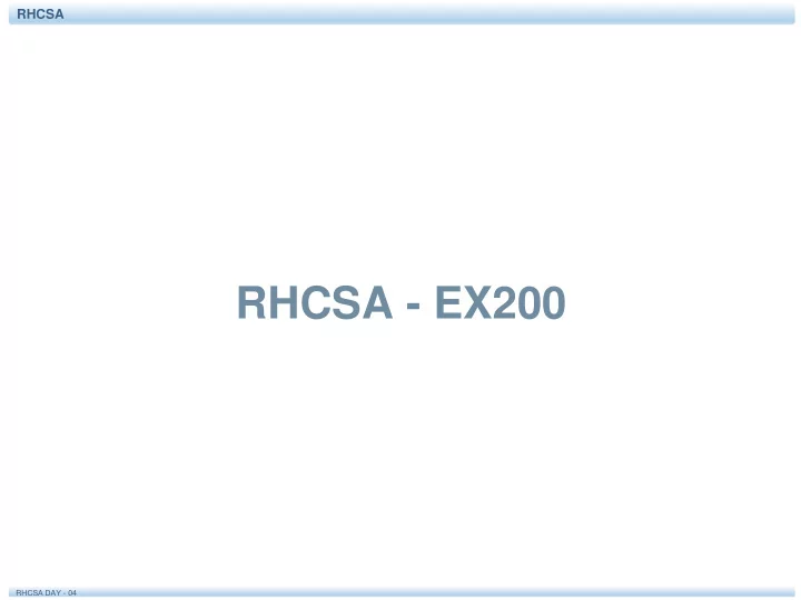 rhcsa ex200