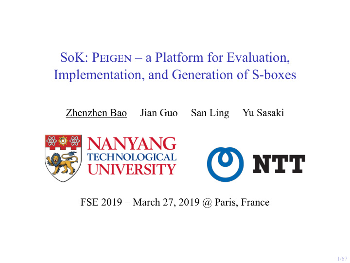sok p a platform for evaluation implementation and