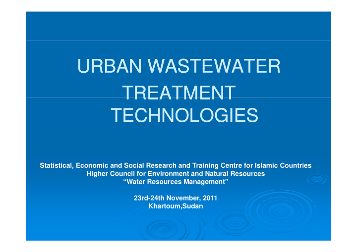 urban wastewater urban wastewater urban wastewater urban