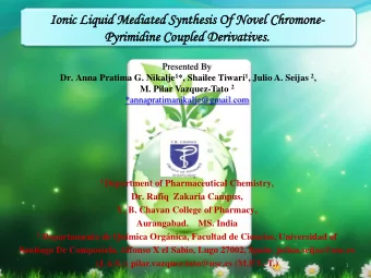 Presentation Title  *annapratimanikalje@gmail.com  PPTTemplate.net 1 Department of Pharmaceutical