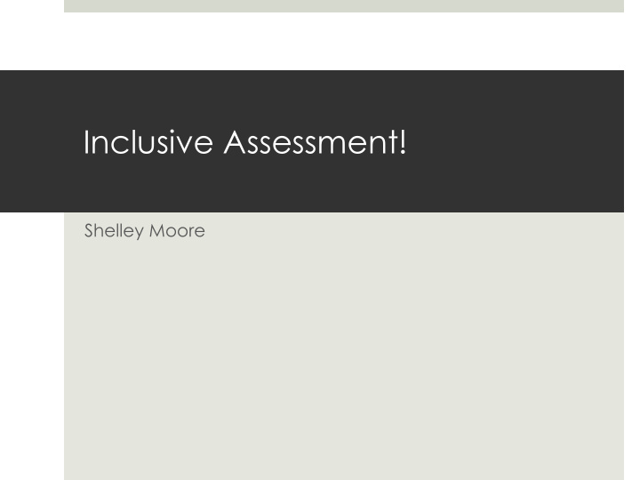 inclusive assessment