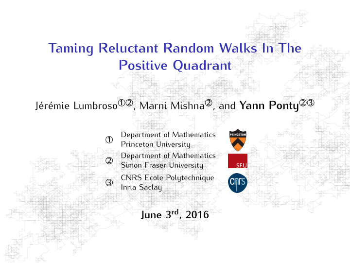 taming reluctant random walks in the positive quadrant