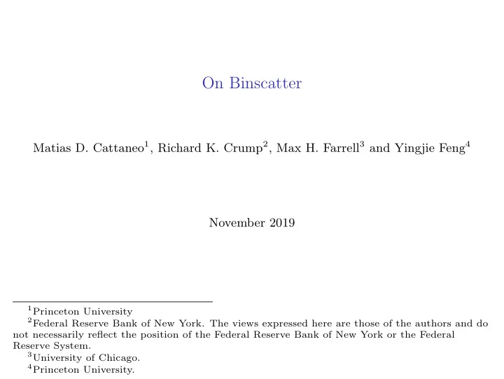 on binscatter