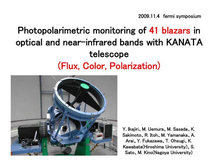 photopolarimetric monitoring of 41 blazars in optical and