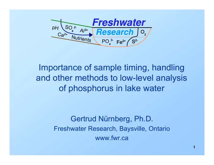 freshwater