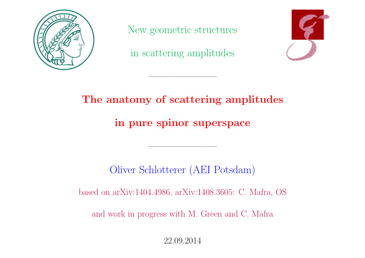 new geometric structures in scattering amplitudes the