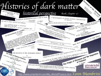 His tp ries of dark ma tu er his tp rical perspec tj ve Book, chap tf r 17  R  9  7  3  .  .  9  5