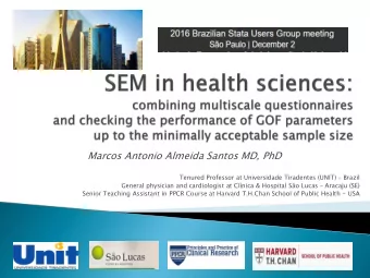 Marcos Antonio Almeida Santos MD, PhD Tenured Professor at Universidade Tiradentes (UNIT)