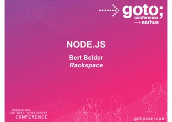 about:node  &quot;Evented I/O for V8 javascript&quot;  Young, but:   5800 mailing list members