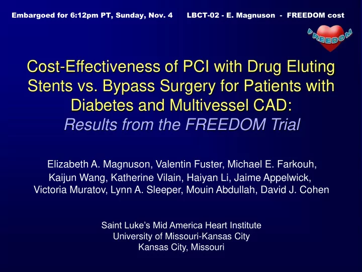 stents vs bypass surgery for patients with