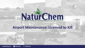 Airport Maintenance: Licensed to Kill  Ab  About NaturChem  em  Since 1987, NaturChem, Inc. has