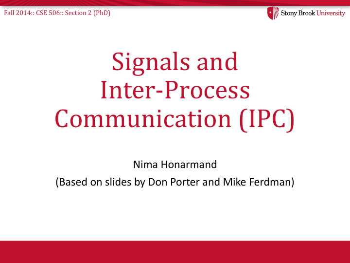 signals and