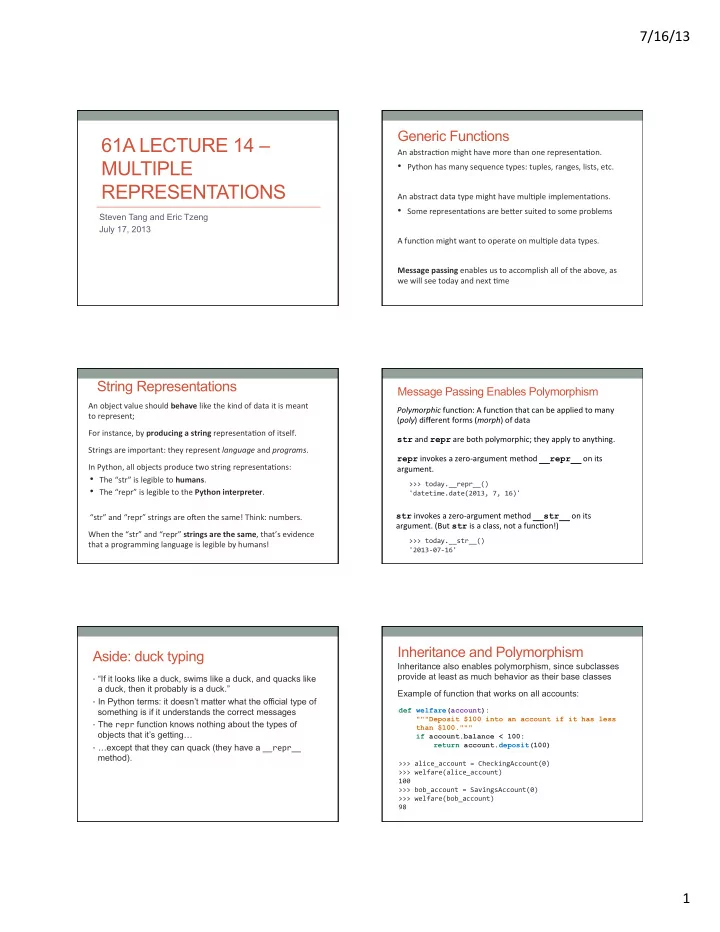 61a lecture 14