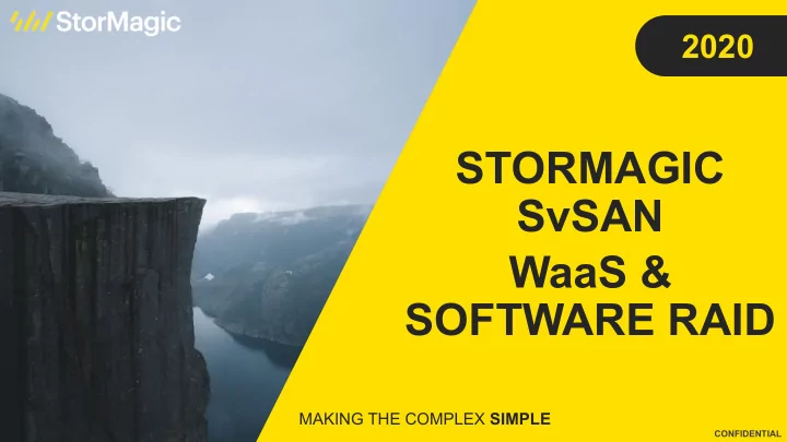 stormagic svsan waas software raid