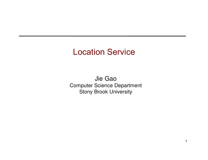 location service