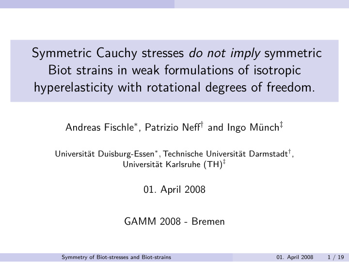 symmetric cauchy stresses do not imply symmetric biot