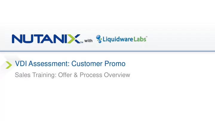 vdi assessment customer promo