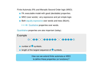 Example  number of  -symbols.  length of the largest sequence of  -symbols.  How can we extend