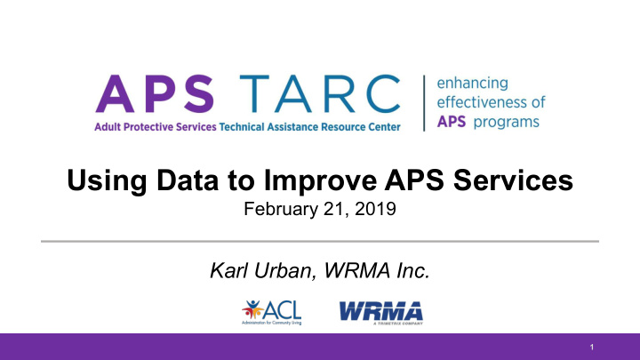 using data to improve aps services