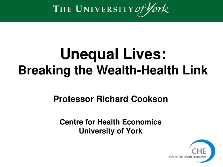 unequal lives