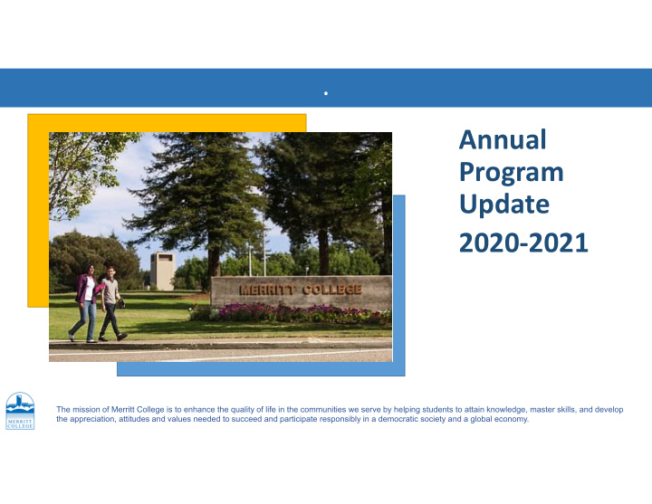 annual program update 2020 2021 the mission of merritt