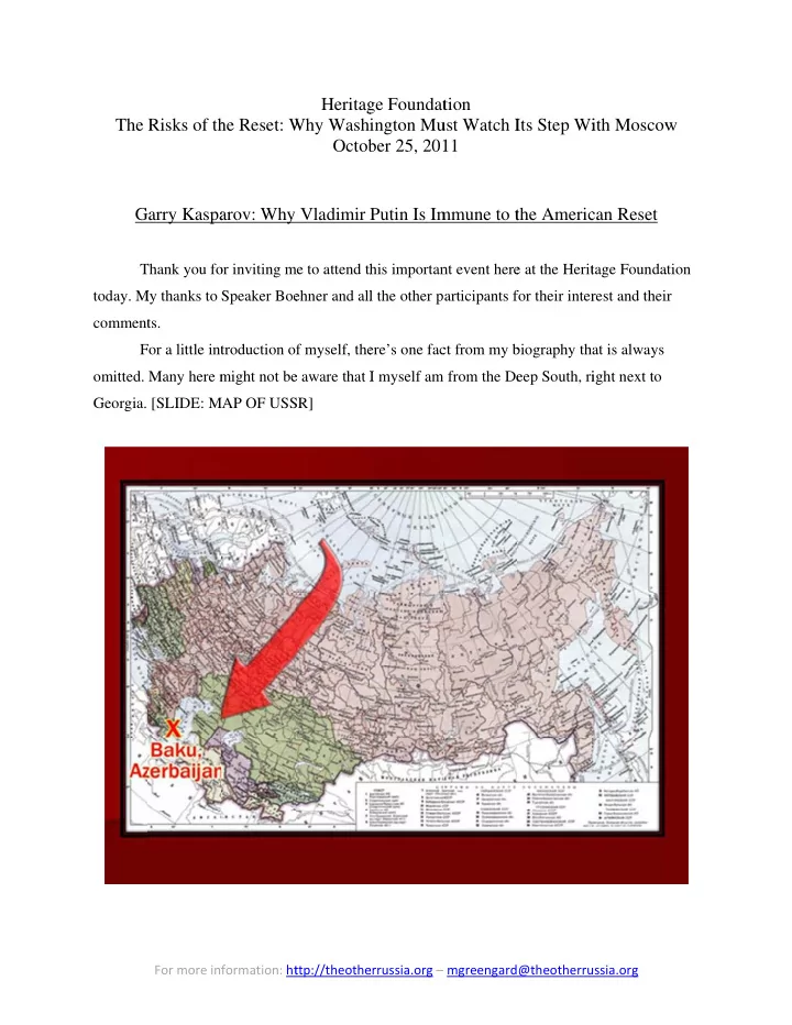 g arry kaspa arov why vladimir putin is im mmune to t the