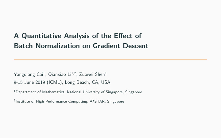 a quantitative analysis of the effect of batch