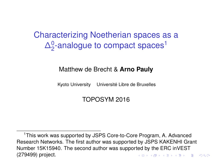 characterizing noetherian spaces as a