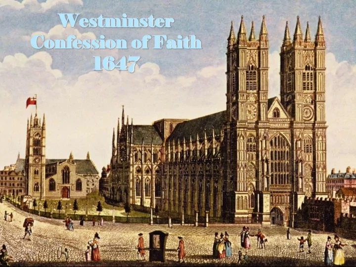 confes ession ion of fa faith