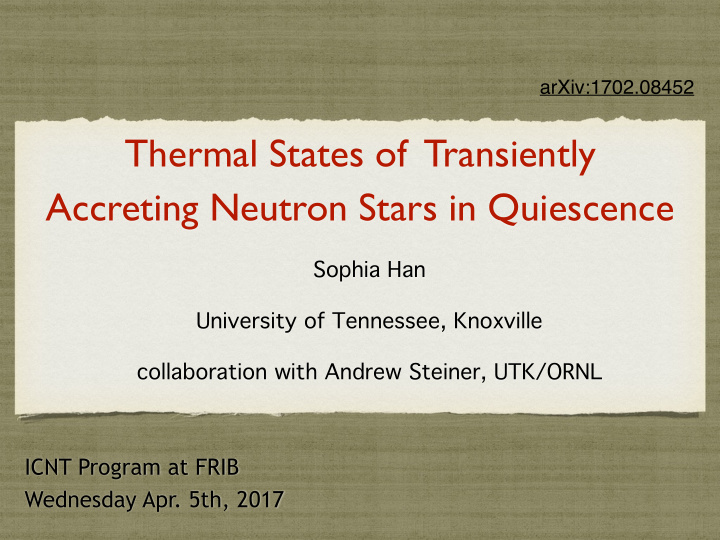 thermal states of transiently accreting neutron stars in