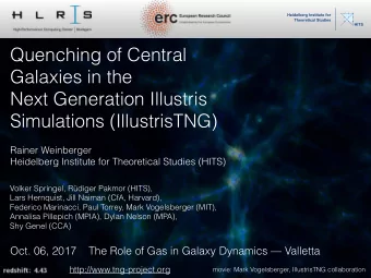 Quenching of Central  Galaxies in the  Next Generation Illustris Simulations (IllustrisTNG)  Rainer