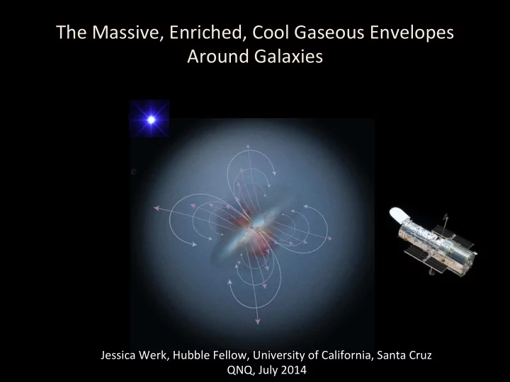 the massive enriched cool gaseous envelopes around