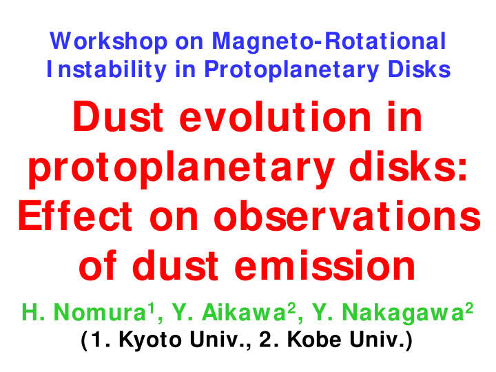 dust evolution in protoplanetary disks effect on