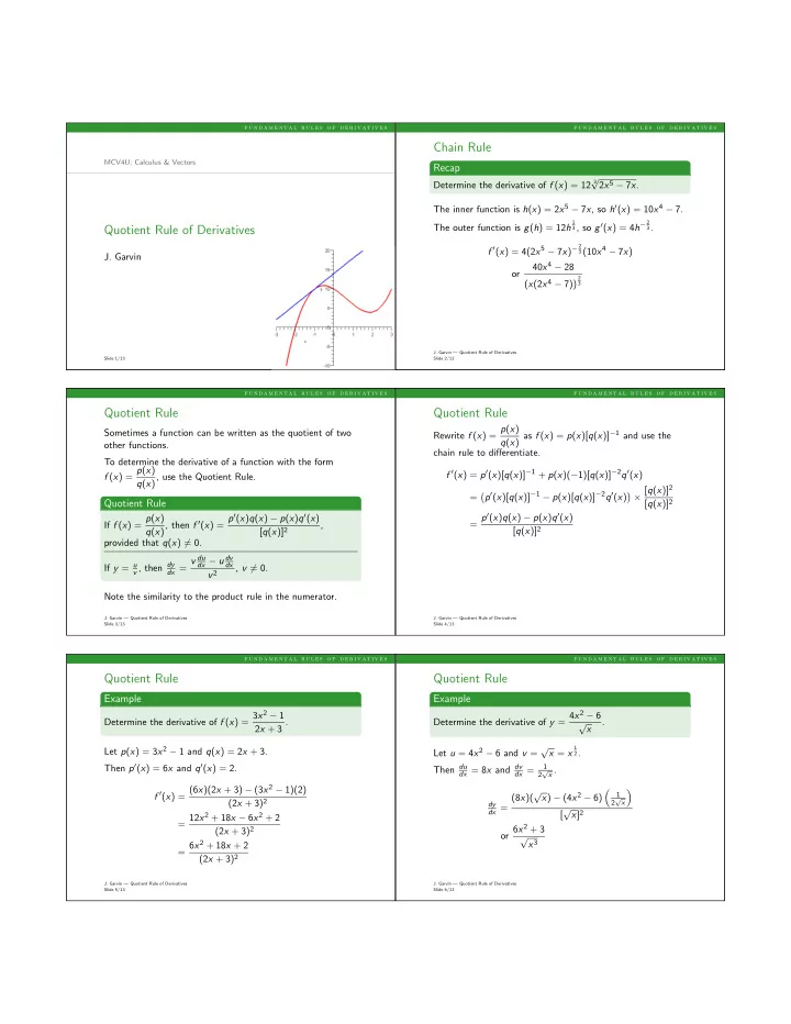 chain rule