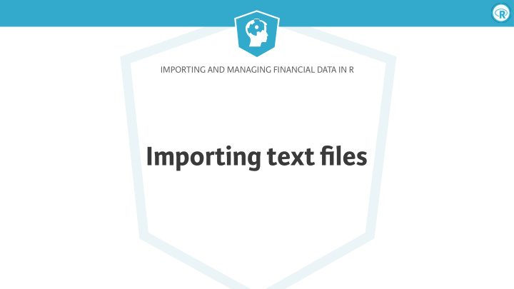 importing text files