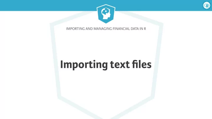 importing text files
