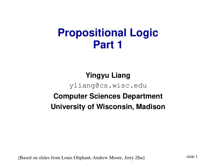 propositional logic