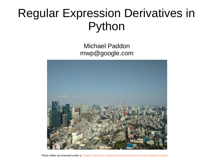 regular expression derivatives in python