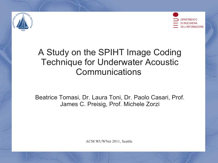 a study on the spiht image coding technique for