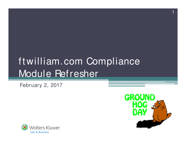ftwilliam com compliance module refresher