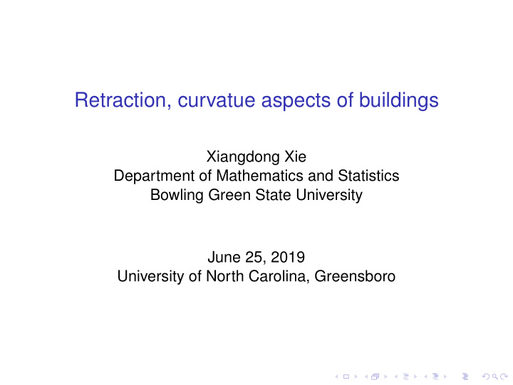 retraction curvatue aspects of buildings