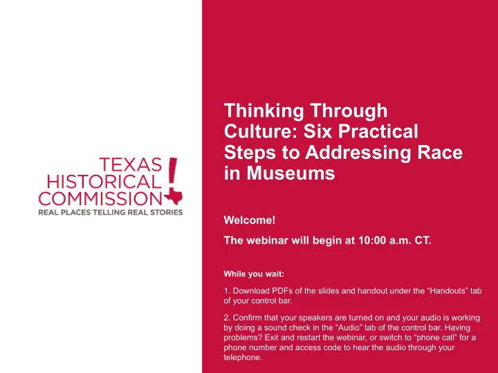 thinking through culture six practical steps to