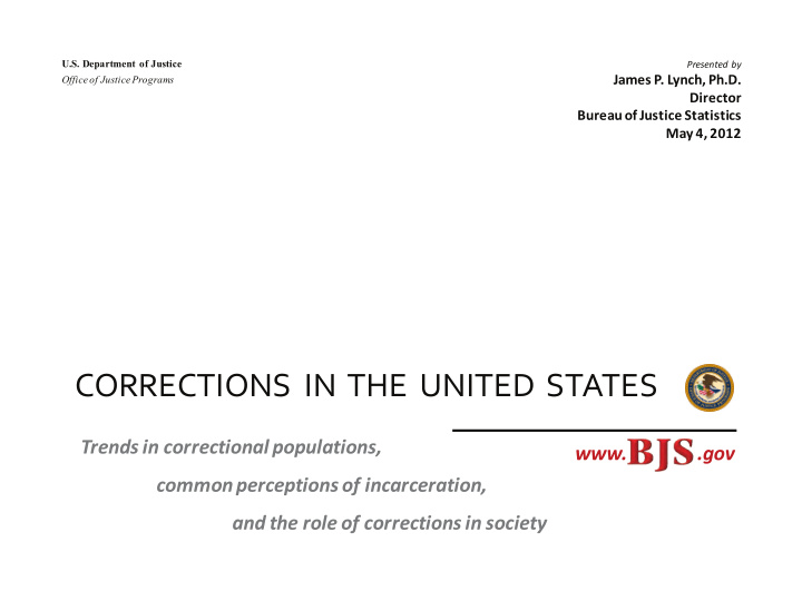 corrections in the united states